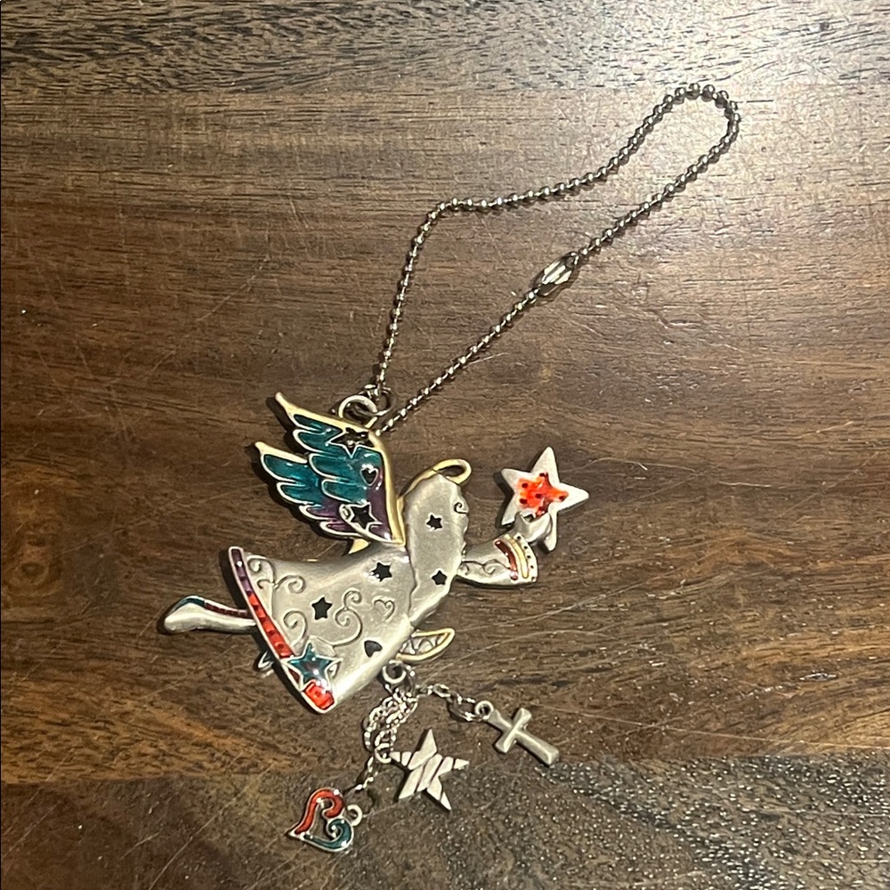 Ganz Car Angel Pendant Silver Multicolor - Picture 5 of 7